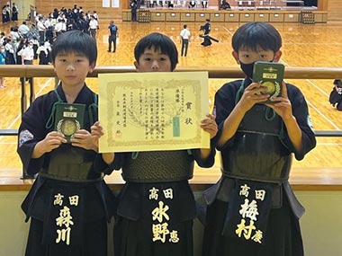 第48回熊本県剣道道場連盟少年剣道錬成大会　高田少年剣道クラブ 低学年